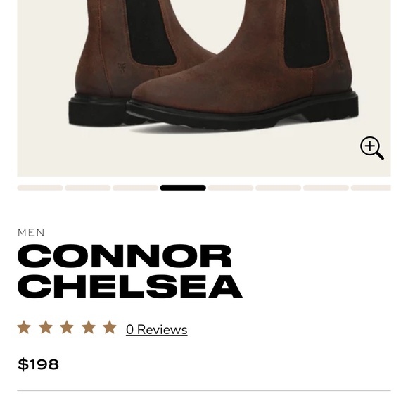 Frye CONNOR Chelsea Brown Boots New without box size 10 men’s - Picture 3 of 5